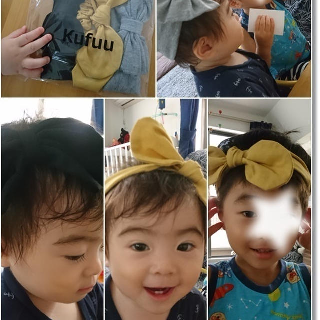 【増税前に】姫のヘアバンドとダンナ氏やっと帰宅！そして誕プレは…？