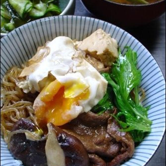 すき焼き丼の作り方＠はなこ家。と、カメラは必須。笑。