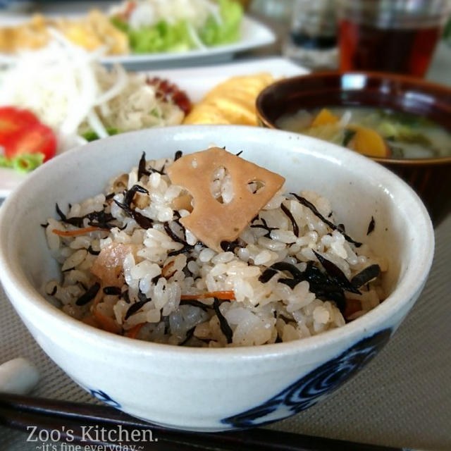 ひじきご飯とほっこり野菜の味噌汁と蝿取り紙事件