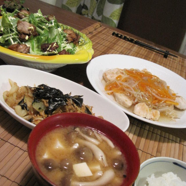とろっ！ヘルシーささみの野菜塩あんかけ