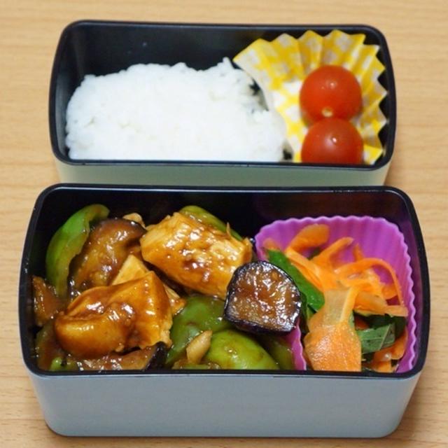 節約！鶏胸肉の甘味噌焼き弁当