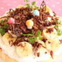 チョコバナナケーキ　