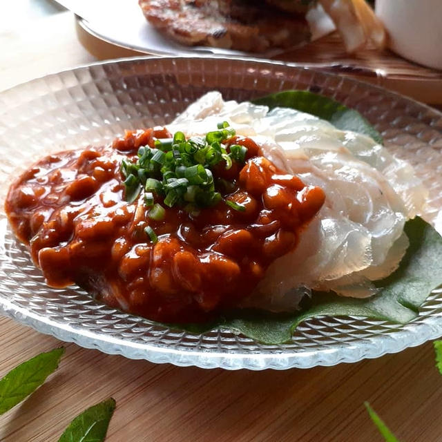 おおいたクッキングアンバサダー コチュ白ねぎ納豆ダレ