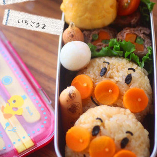 アンパンマンのおにぎり弁当。