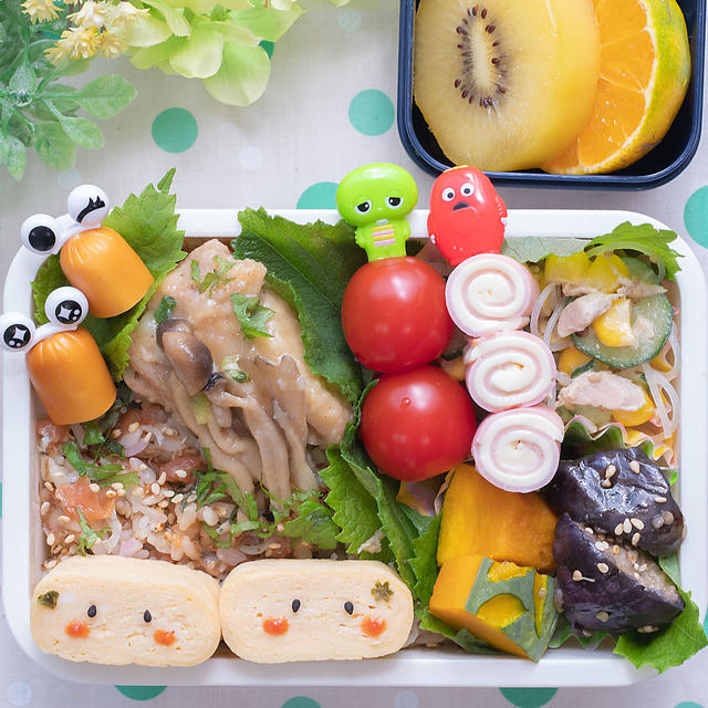 リクエスト！混ぜご飯とちょこちょこおかず弁当♪