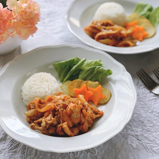 時短レシピ　玉ねぎと豚こまだけで作る夜ご飯