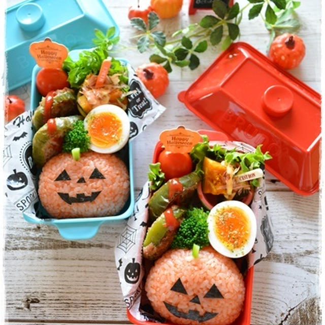 ハロウィンの日のハロウィン弁当～JK＆JCのおべんとう♪