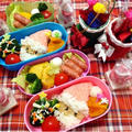 サンタさんとXmasツリーのお弁当☆