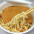 きつねうどんと肉うどんを燻製