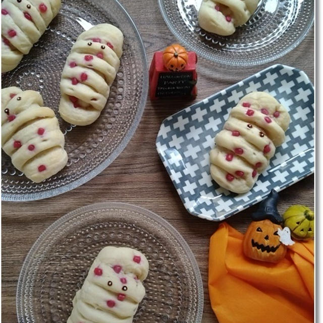 【ハロウィンパン】血のついたミイラパンが…まだ甘えたいよね５歳児とデート♪