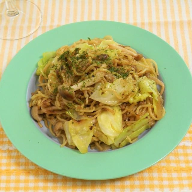 ちょっと大人のピリッ☆柚子塩野菜焼きそば♪