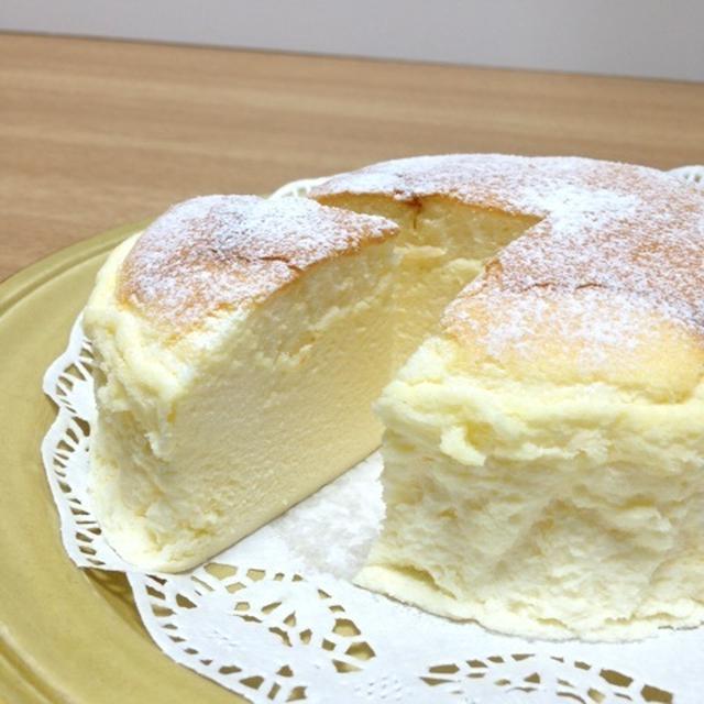 しゅわしゅわぁ スフレチーズケーキ 12cm丸型 By 小豆ん子さん レシピブログ 料理ブログのレシピ満載