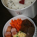 8月12日　　ウインナー＆煎り玉子弁当