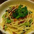 菜の花とからすみ（ボッタルガ）のパスタ