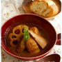残り煮しめでスープカレー♪