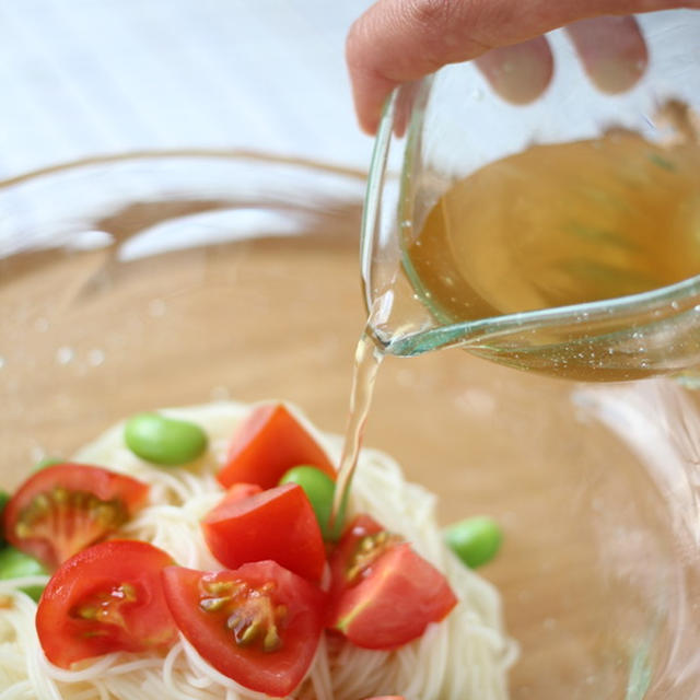 煎り酒を使ったレシピ：夏のさっぱりそうめん