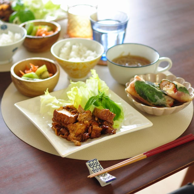 スマホの待ち受け画像の話と一昨日の晩ごはん