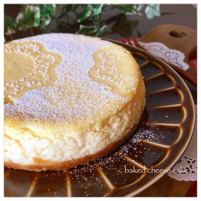 低脂肪乳deベイクドチーズケーキ By Maiさん レシピブログ 料理ブログのレシピ満載