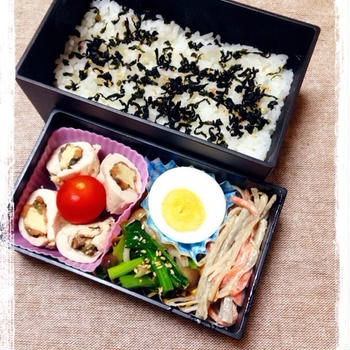 ささみの梅しそ巻き弁当