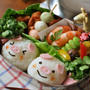 簡単ぶたさんのお弁当