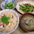 たこ飯【快傑・圧力鍋】、シシトウとぶなしめじの鶏皮炒め