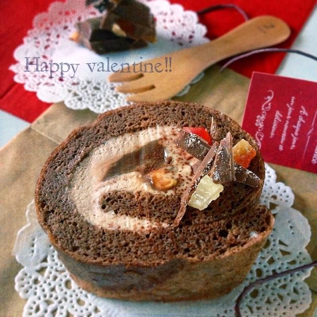大切な人に贈りたい♡生チョコ入りWショコラロール