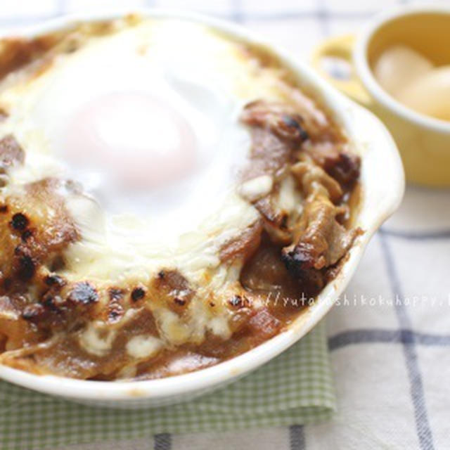 残り物カレーでカレーチーズドリア♪