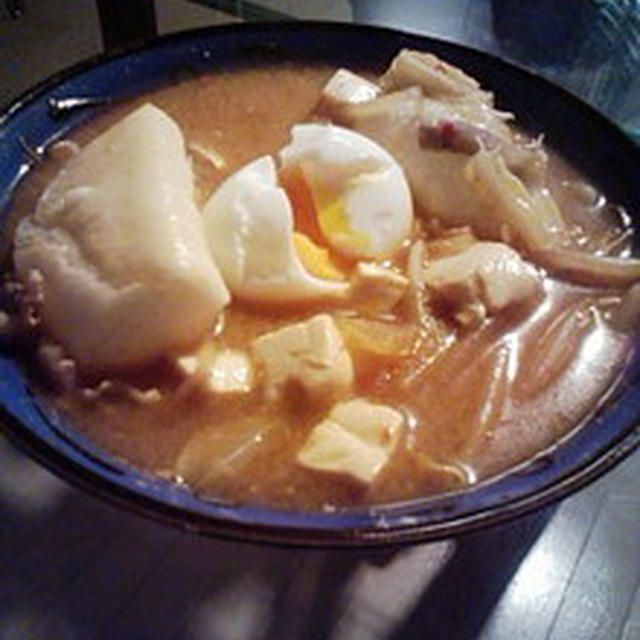 豚汁リメイク★簡単チゲ風スープ