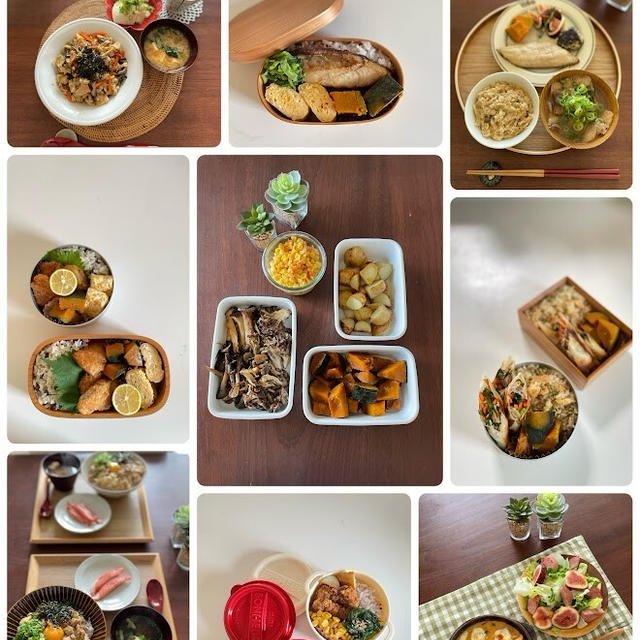 1週間の日持ちおかずとそれを使って作る晩ごはん、昼ごはん、お弁当、ご近所晩ごはん情報も