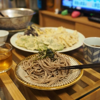 天ぷらそばごはん