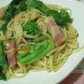 菜の花とベーコンのパスタ