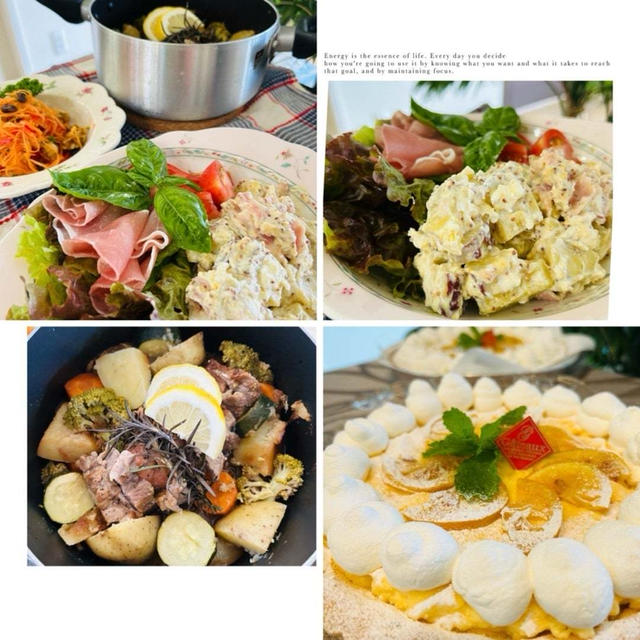 ポットローストのお供はデリ風サラダ!胡桃ちょい足しの食感を味わうさつま芋・クリームチーズサラダ