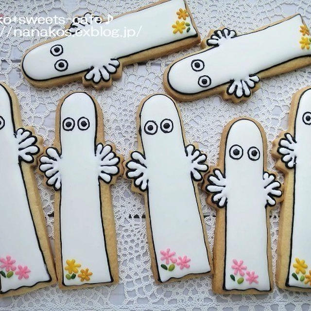 ニョロニョロのアイシングクッキー