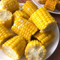 とうもろこしの塩茹で