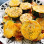 Grilled zucchini with cheese