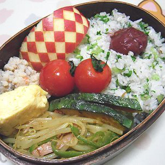 大根菜飯弁当。重いあんこ