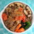 トマト入りれんチン牛丼
