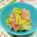 レンチンするだけで即出来！ キャベツとベーコンのレンジ蒸し。