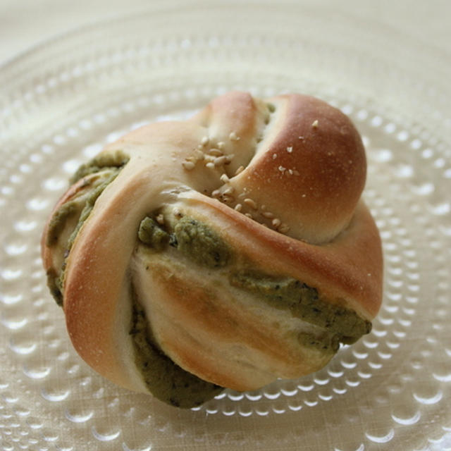 抹茶ねじりあんぱん
