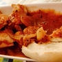 鶏レバーと鶏肉のトマト煮