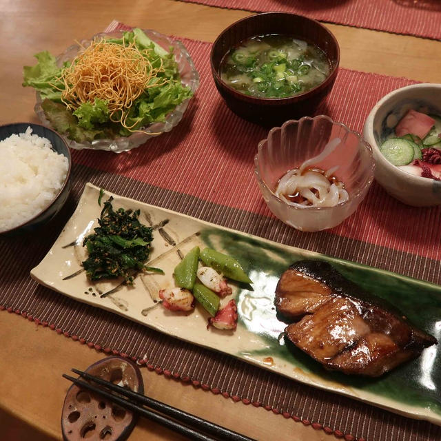 さかな・さかな・さかな～♪な晩ご飯　と　花壇の花♪