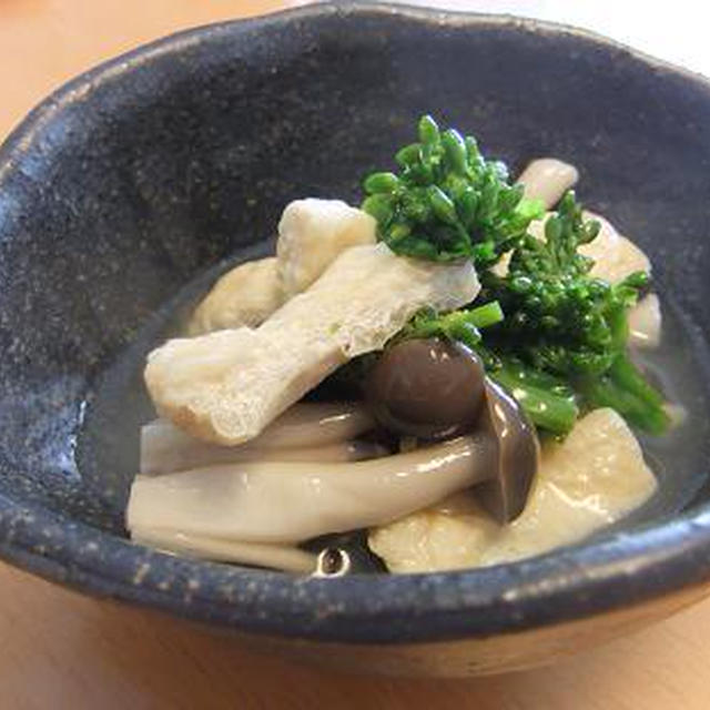 菜の花と油揚げの煮びたし