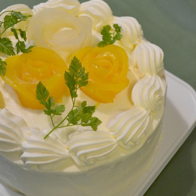 桃バラのショートケーキ By ようさん レシピブログ 料理ブログのレシピ満載