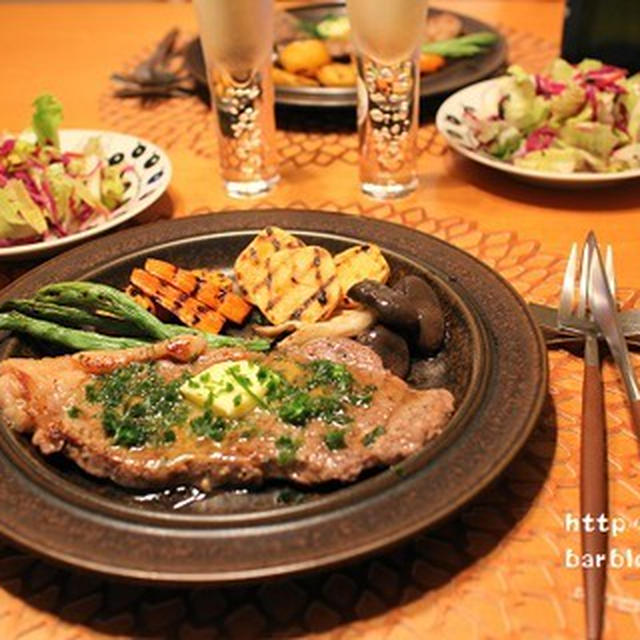 ストウブで『ステーキ』な夜。