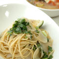 高原こかぶとちりめんじゃこのパスタ。