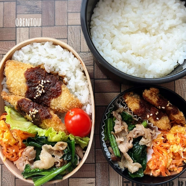 【アジフライ弁当】パンかぶり