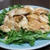 檸檬汁煎鶏片（鶏薄切り肉の炒め焼レモン風味）
