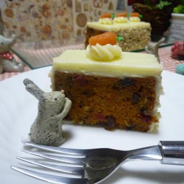 アメリカンスタイル風キャロットケーキ作りました！