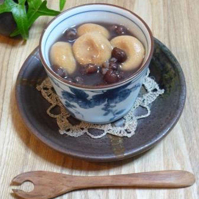 きなこ白玉の冷やしぜんざい