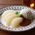 【Honeyce'レシピ】豆乳キャラメルクリーム & 梨のはちみつコンポート